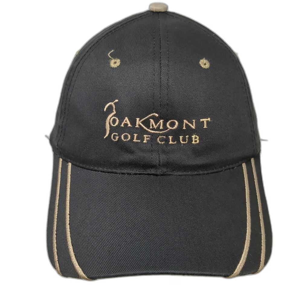 Town Talk Oakmont Golf Club Hat Baseball Cap Black One Size Strapback Adjustable